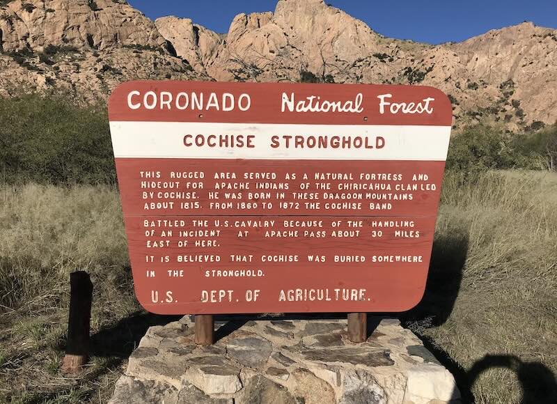 Cochise-Stronghold in den Dragoon Mountains, Arizona, ehemaliges Kernland der Chiricahua-Apachen