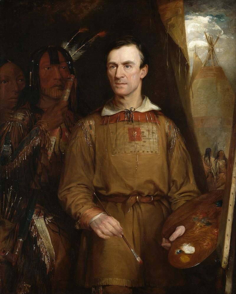 George Catlin, gemalt von William Fisk, 1849 George Catlin, gemalt von William Fisk, 1849